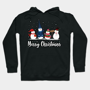 Merry Christmas Snowman Christmas Holiday Hoodie